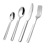 24PCS Stainless Steel Flatware Set 6 Including Knives Forks Spoons Home. Fixed Price $28.99.