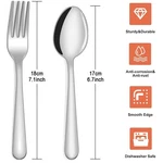 Unokit 24-PIECE Stainless Steel Silverware Set. Fixed Price $24.79.