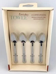 Towle Everyday Sip Stir Repeat Stainless Steel Coffee Spoons Set 4 New Boxed. Fixed Price $17.95.