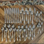 Gourmet Settings Silverware Flatware 18/10 Knife Fork Spoon Lot Of 41. Fixed Price $90.00.