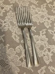 Set Of 2 Vintage Silco INS57 Dinner Forks Usa Stainless Flatware. Fixed Price $20.00.