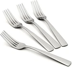 Everyday Nocha 4PK Salad Forks, Set Of 4, Silver. Fixed Price $17.70.