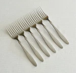 Marshall Field Stainless MFF4 6 Dinner Forks Satin. Fixed Price $19.95.