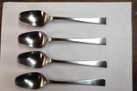 Stanley Roberts Stainless Flatware SRB33 Pattern 4 Place/soup Spoons 7 1/8". Fixed Price $11.96.