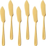 Stainless Steel Cheese Dessert Knives, Set Of 6, Breakfast Butter Knife, Slicer. Fixed Price $11.83.