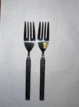 Stylecraft SYF10 Stainless Steel 2 Replacements Salad Forks Scroll Japan. Fixed Price $8.49.