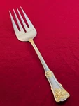 Royal Albert Country Roses 18/10 Cold Meat Serving Fork Flatware China. Fixed Price $24.99.
