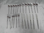 Vintage Orleans ORL45 Forks & Spoon Stainless Korea Floral Flowers 24 Pieces. Fixed Price $24.99.