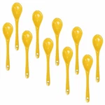 Yellow 10 Pcs Porcelain Egg Spoons Ceramic 4.7 Inch Coffee Dessert Yog.... Fixed Price $20.73.