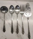 Supreme Cutlery Towle TWS156 Mcm Brutalist Stainless Serving Pcs Fork Spoon. Fixed Price $48.00.