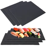 Ihdyppew 6 Pack 12 X 10 Inch Slate Cheese Boards, Black Rectangle Charcute. Fixed Price $67.08.