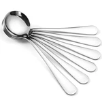 Hiware 12-PIECE Soup Spoons, Round Stainless Steel Bouillon Set Of 12, Silver. Fixed Price $18.98.