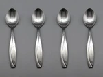 Oneida Stainless Flatware - Groove Teaspoons Set Of Four New. Fixed Price $9.97.