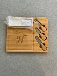 Picnic At Ascot Bamboo Cheese Board Engraved Letter New. Fixed Price $19.99.