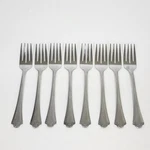 Set Of 8 Stanley Roberts Rogers Lavalier Stainless 6 3/4" Salad Forks Flatware. Fixed Price $29.74.