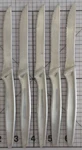 (5) J Henckels Steak Knife Serrated Blade 35199 4" No Stainless HEN9. Fixed Price $34.49.