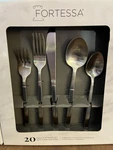 Fortessa Arezzo 20PC Flatware Set 18/10 Stainless Steel (service 4). Fixed Price $130.00.