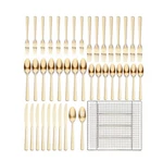 Ornative Alicja 42 Piece Flatware Set With Wire Caddy, Service For 8. Fixed Price $40.00.