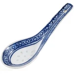 M.v. Trading MT007 White Porcelain Blue Patterned Asian Soup Spoons, 5-INCH L.... Fixed Price $18.40.