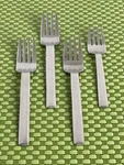 Hampton Silversmiths HSV7 Stainless Set Of 4 Forks Glossy Flatware. Fixed Price $19.95.