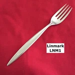 Linmark LNM1 Concave Handle Salad Fork 6 3/4" Stainless Steel Flatware. Fixed Price $6.69.