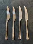 4 Pc. Dansk Bistro Cafe Stainless 18/10 Dinner Knives 9" Flatware. Fixed Price $33.50.