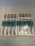 Laguiole Flatware Blue Handled Cake Forks French Home Made In France Set Of 2. Fixed Price $40.99.