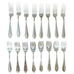 Antique Reed & Barton Flatware Silverware 16 Pcs Collection Of Forks. Fixed Price $84.00.