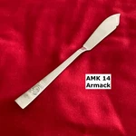 Armack Amk 14 Single Flower Flat Tip Master Butter Knife 6 3/8" Stainless Steel. Fixed Price $6.89.
