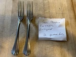 2 Dinner Forks Fortessa San Marco Antiqued Flatware 18/10 Stainless Steel. Fixed Price $15.75.