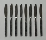 Lifetime Cutlery Flatware Stainless Steel Japan Floral Swirls 8PC Dinner Knives. Fixed Price $22.50.