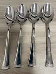Lenox 18/10 Stainless Flatware Portola - Oval Soup Place Spoons Set Of 4. Fixed Price $17.99.