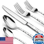 Nice Kitchen 60 Piece Silverware Set For 12 Food-grade Stainless Steel Utensils. Fixed Price $107.04.