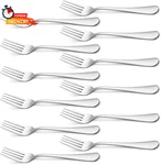 Briout Silverware, Dinner 8 Inches, Forks Set Of 12 Premium Food Grade Stai. Fixed Price $10.74.