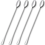 Glamfields 12-INCH Long Handle Mixing Iced Teaspoons, Cream Spoon.... Fixed Price $17.21.