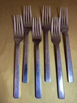 Oneida Chef Table Dinner Forks 6 Pieces Set Length 8 Inches. Fixed Price $39.68.