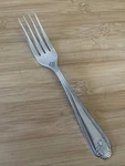 Walco WCO5 Stainless Fan Plume Tip Dinner Fork 7.5. Fixed Price $11.24.