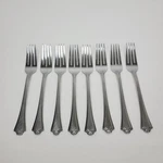 Set Of 8 Stanley Roberts Rogers Lavalier Stainless 7 1/2" Dinner Forks Flatware. Fixed Price $29.74.