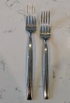 2 X Argent AGE10 18/10 Stainless Flatware Dinner Fork Salad. Fixed Price $16.99.