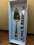 Mikasa Bravo Two Piece Desert Set Stainless Steel New Box. Fixed Price $28.50.