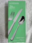 Godinger 20 Pc Service For 4 Stainless Steel Cutlery Set Glacier Mirror New. Fixed Price $22.50.