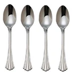 Reed & Barton Stainless Flatware 1800 Teaspoon (set Of Four) / Nc. Fixed Price $47.99.