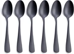 Matte Black Dessert Spoon, Gogeili Stainless 6-PIECE. Fixed Price $17.16.