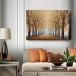 Amatop Large Tree Wall Art Living Room Hand-painted Forest Oil Painting. Fixed Price $202.47.