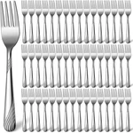 Minatee 100 Pcs Metal Dinner Forks Bulk Set 6.9 Inches Stainless Steel Sil. Fixed Price $38.99.