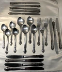 Supreme Flatware By Towle TWS142 Stainless Steel Japan 23 Pc Lot. Fixed Price $24.99.