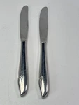 Set 2 Oneidacraft Deluxe Profile Modern Hollow Knife Flatware 7.5". Fixed Price $24.99.