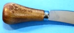 Guze-us Pawprint Cheese Spreader Canape Knife 4.75" Wood Stainless Charcuterie. Fixed Price $9.99.