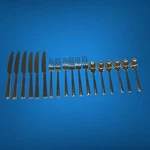 Piece Michael Lloyd MLL16 Stainless 18/8 Flatware Knife Fork Spoon. Fixed Price $80.50.