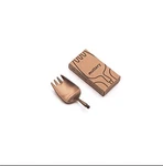 Brand New Outlery Stylish Rose Gold Spork Head For Portable Cutlery Set. Fixed Price $68.99.
